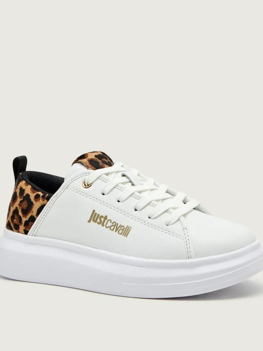 Zdjęcie produktu Just Cavalli Skórzane sneakersy FONDO URSA DIS. 2 biały