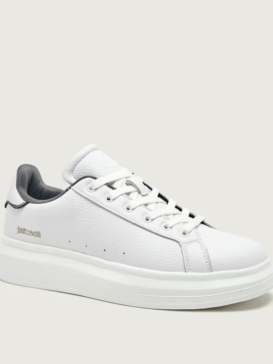 Zdjęcie produktu Just Cavalli Skórzane sneakersy Fondo Ursa Dis. 3 biały