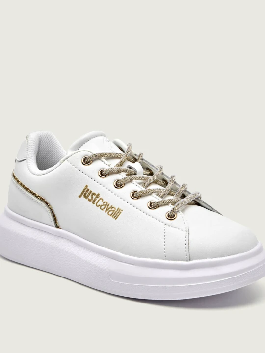 Zdjęcie produktu Just Cavalli Skórzane sneakersy FONDO URSA DIS. SB1 biały