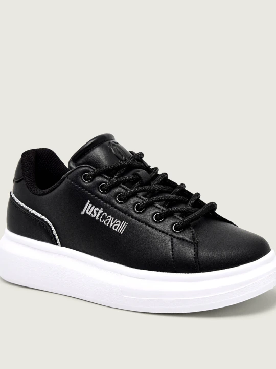 Zdjęcie produktu Just Cavalli Skórzane sneakersy FONDO URSA DIS. SB1 czarny