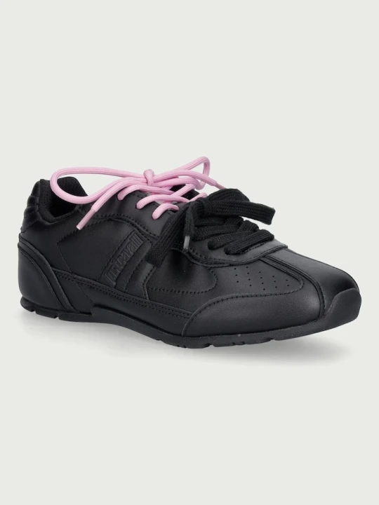 Zdjęcie produktu Just Cavalli sneakersy damskie skórzane czarny