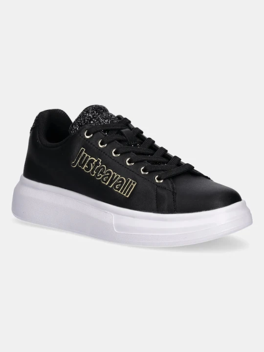 Zdjęcie produktu Just Cavalli sneakersy skórzane czarny