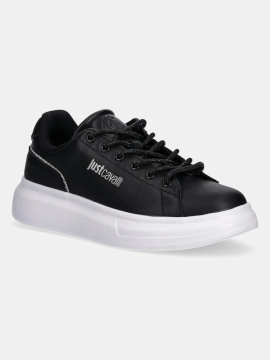 Zdjęcie produktu Just Cavalli sneakersy skórzane czarny