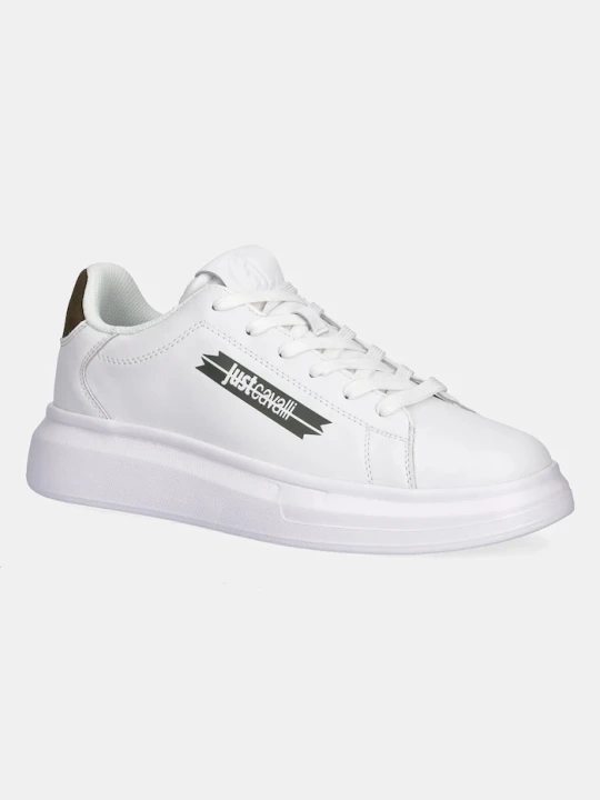 Zdjęcie produktu Just Cavalli sneakersy skórzane biały