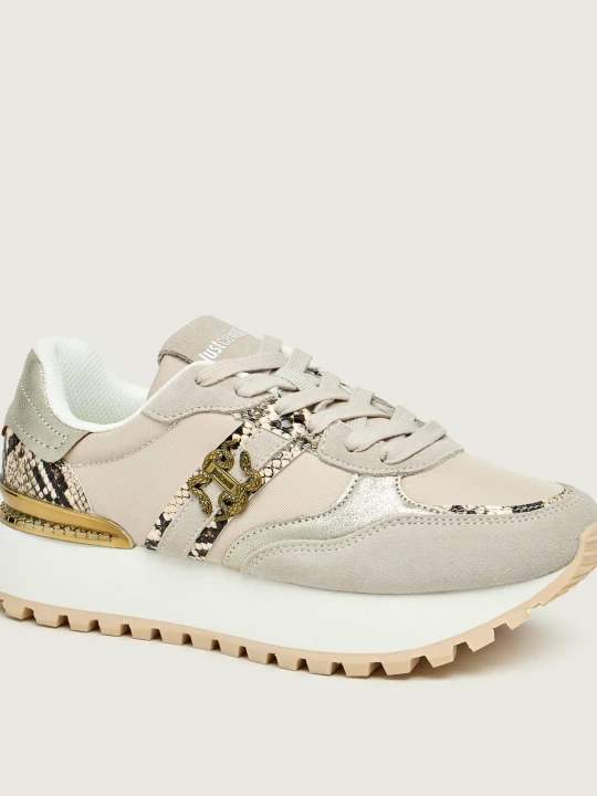 Zdjęcie produktu Just Cavalli Sneakersy | zamsz beżowy