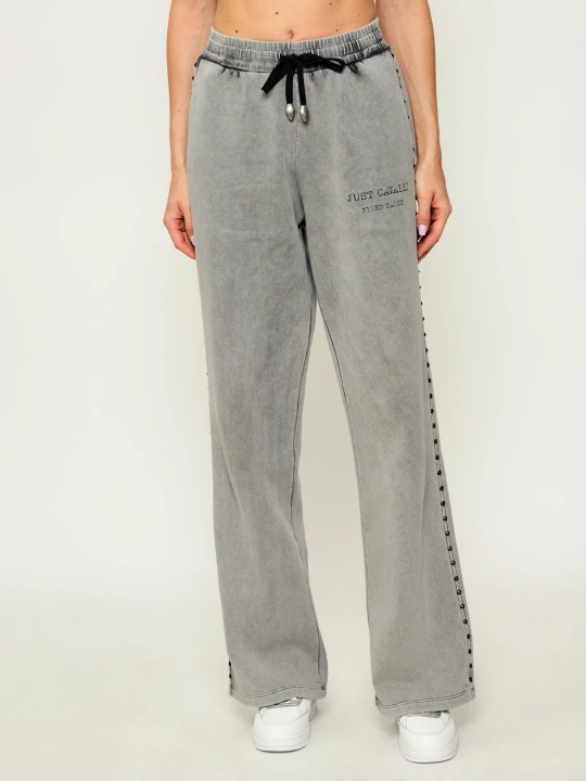Zdjęcie produktu Just Cavalli Spodnie dresowe | Straight fit szary