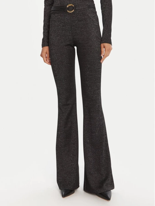 Zdjęcie produktu Just Cavalli Spodnie materiałowe 79PAC101 J0251 Czarny Flare Fit