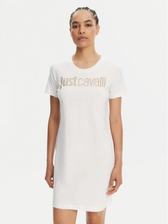 Zdjęcie produktu Just Cavalli Sukienka codzienna 78PAOE15 Biały Regular Fit