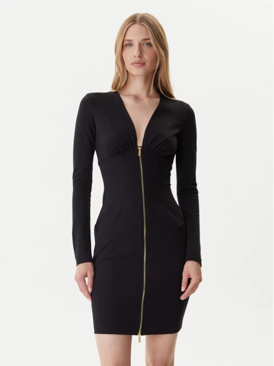Zdjęcie produktu Just Cavalli Sukienka dzianinowa 79PAO937 J0092 Czarny Slim Fit