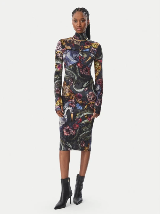 Zdjęcie produktu Just Cavalli Sukienka koktajlowa 81PAO942 JS566 Kolorowy Slim Fit