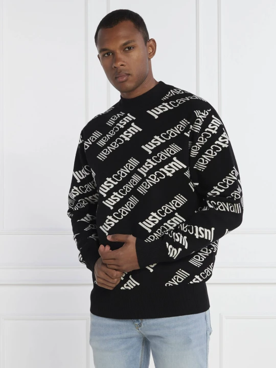 Zdjęcie produktu Just Cavalli Sweter | Regular Fit czarny