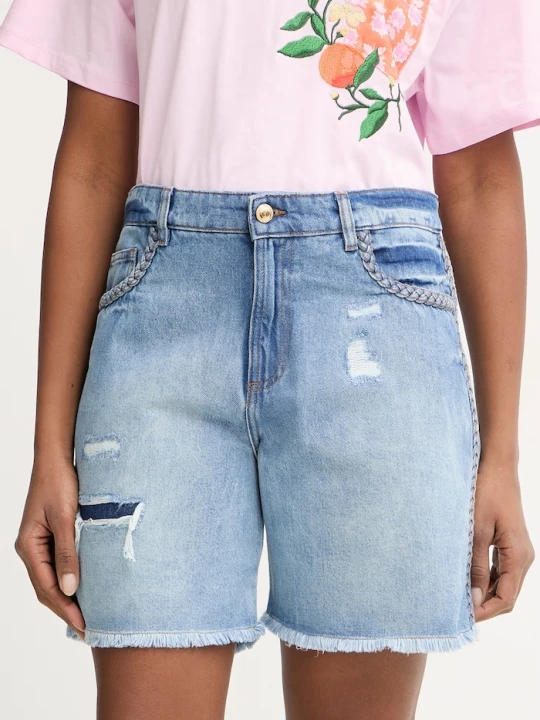 Zdjęcie produktu Just Cavalli szorty damskie jeansowe niebieski