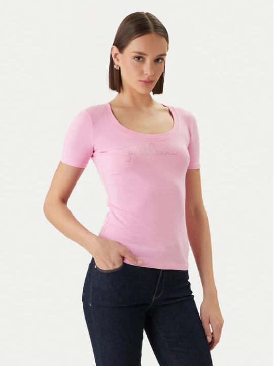 Zdjęcie produktu Just Cavalli T-Shirt 80PAHE22 CJ112 Różowy Slim Fit