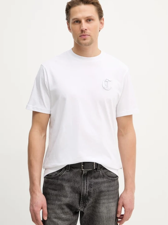 Zdjęcie produktu Just Cavalli t-shirt bawełniany biały