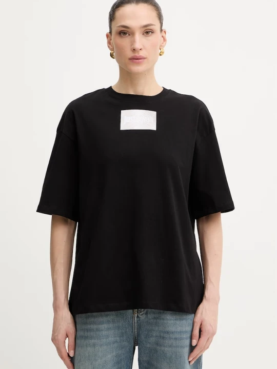 Zdjęcie produktu Just Cavalli t-shirt bawełniany czarny