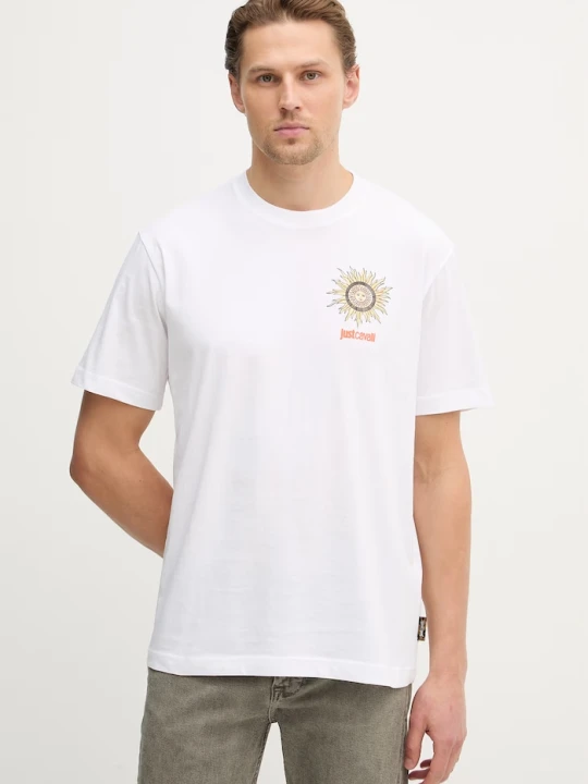 Zdjęcie produktu Just Cavalli t-shirt bawełniany biały