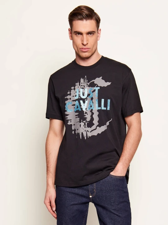 Zdjęcie produktu Just Cavalli T-shirt | Regular Fit czarny