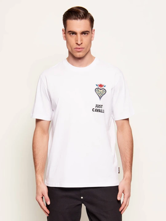 Zdjęcie produktu Just Cavalli T-shirt | Regular Fit biały