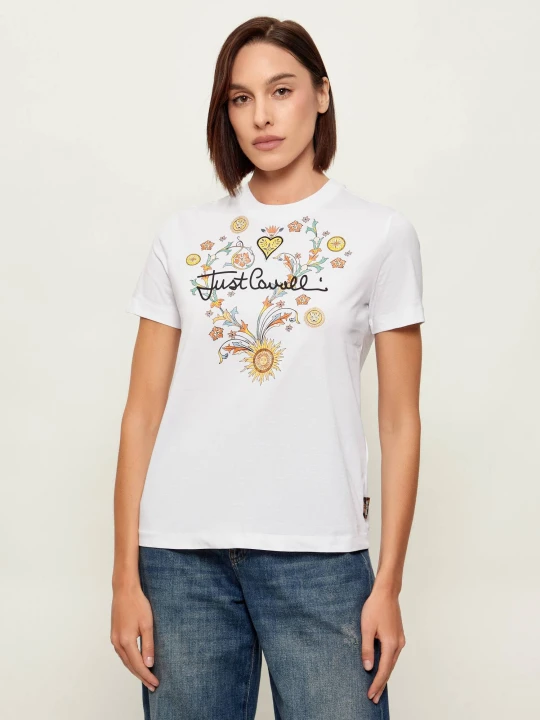Zdjęcie produktu Just Cavalli T-shirt | Regular Fit biały