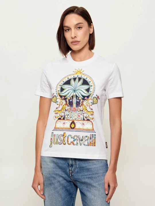 Zdjęcie produktu Just Cavalli T-shirt | Regular Fit biały