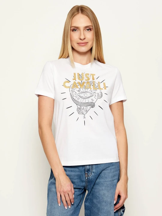 Zdjęcie produktu Just Cavalli T-shirt | Regular Fit biały