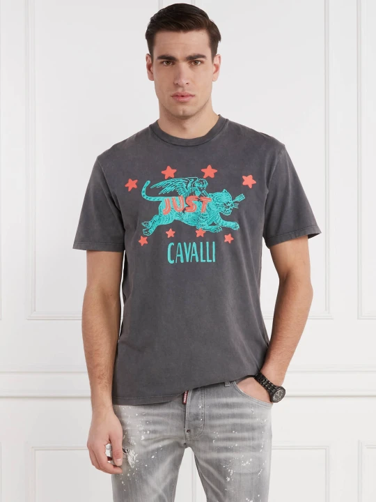 Zdjęcie produktu Just Cavalli T-shirt | Regular Fit szary