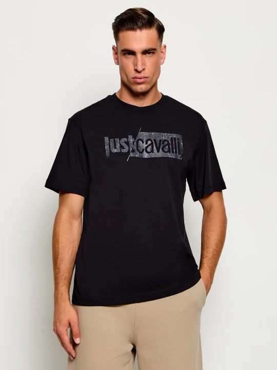 Zdjęcie produktu Just Cavalli T-shirt | Regular Fit czarny