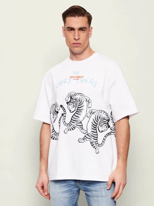 Zdjęcie produktu Just Cavalli T-shirt | Relaxed fit biały