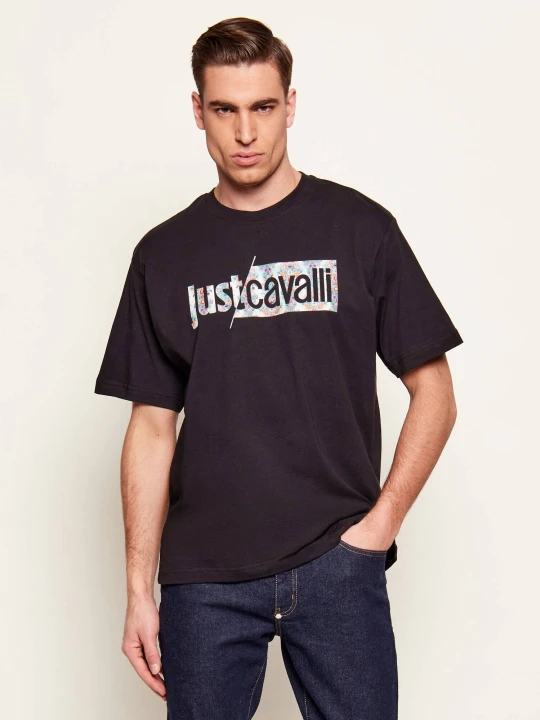 Zdjęcie produktu Just Cavalli T-shirt | Relaxed fit czarny