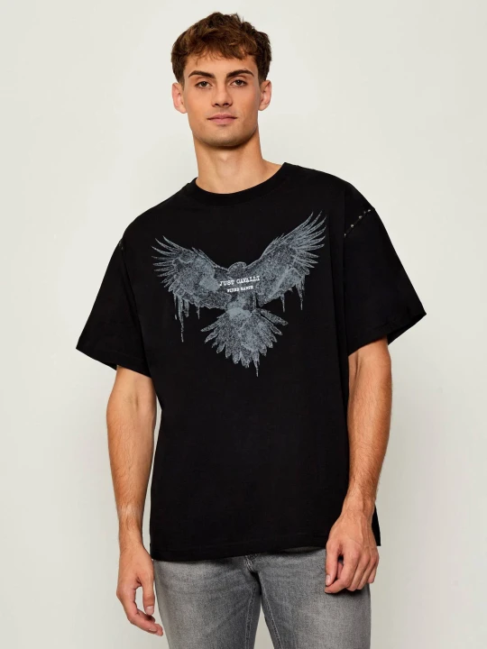 Zdjęcie produktu Just Cavalli T-shirt | Relaxed fit czarny