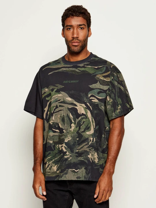 Zdjęcie produktu Just Cavalli T-shirt | Relaxed fit zielony