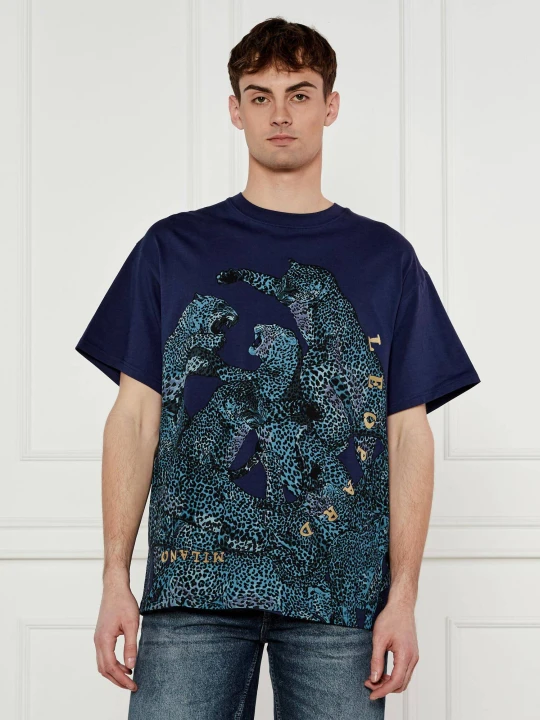 Zdjęcie produktu Just Cavalli T-shirt | Relaxed fit granatowy