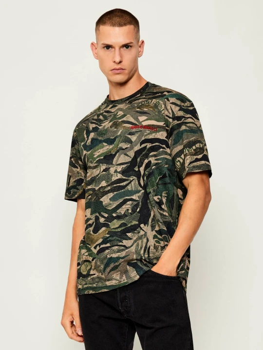 Zdjęcie produktu Just Cavalli T-shirt TIGER CAMO | Regular Fit zielony