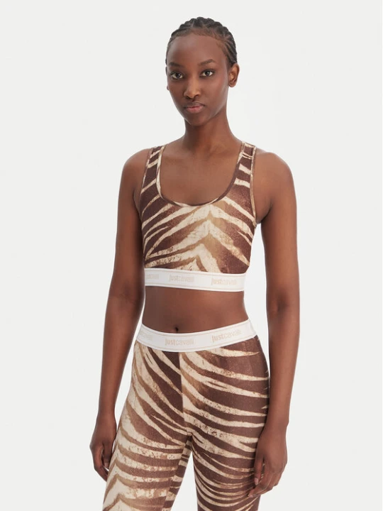 Zdjęcie produktu Just Cavalli Top 80PAM204 JS558 Beżowy Slim Fit