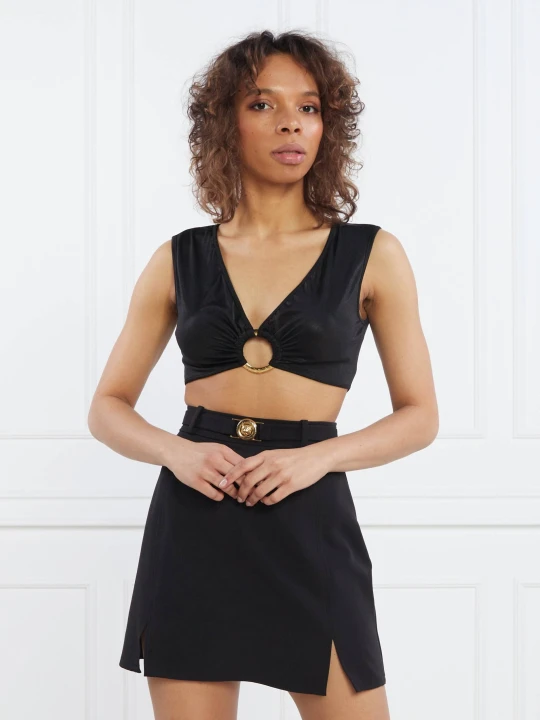 Zdjęcie produktu Just Cavalli Top | Cropped Fit czarny