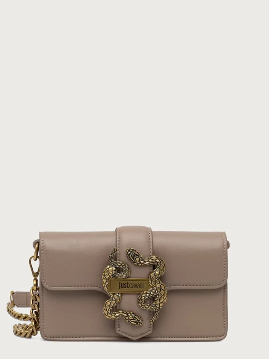 Zdjęcie produktu Just Cavalli torebka crossbody damska z imitacji skóry beżowy