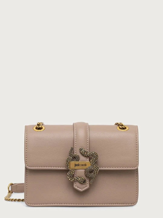 Zdjęcie produktu Just Cavalli torebka crossbody damska z imitacji skóry beżowy