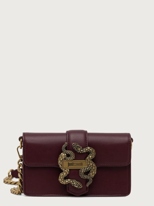 Zdjęcie produktu Just Cavalli torebka crossbody damska z imitacji skóry bordowy