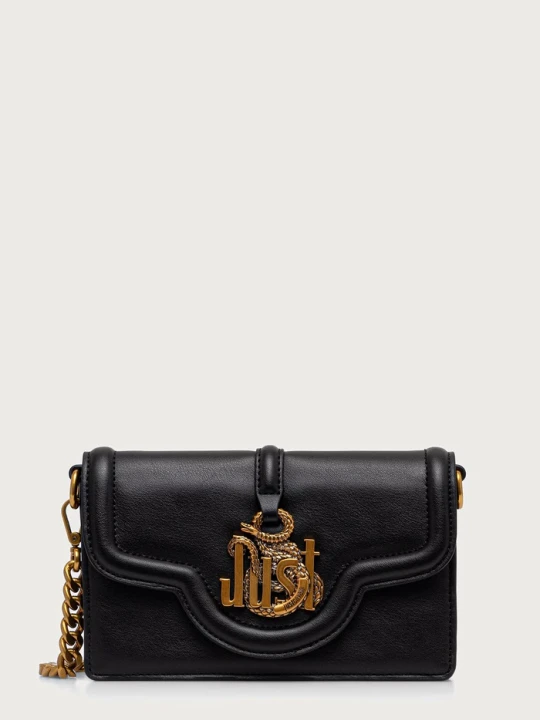 Zdjęcie produktu Just Cavalli torebka crossbody damska z imitacji skóry czarny
