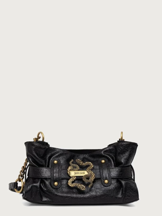 Zdjęcie produktu Just Cavalli torebka crossbody damska z imitacji skóry czarny
