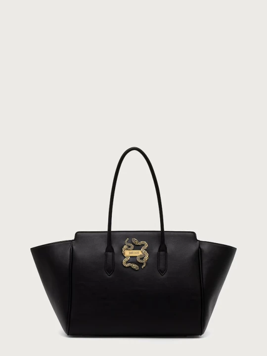 Zdjęcie produktu Just Cavalli torebka shopper damska z imitacji skóry czarny