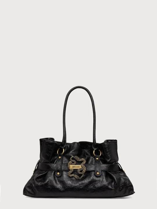 Zdjęcie produktu Just Cavalli torebka shopper damska z imitacji skóry czarny