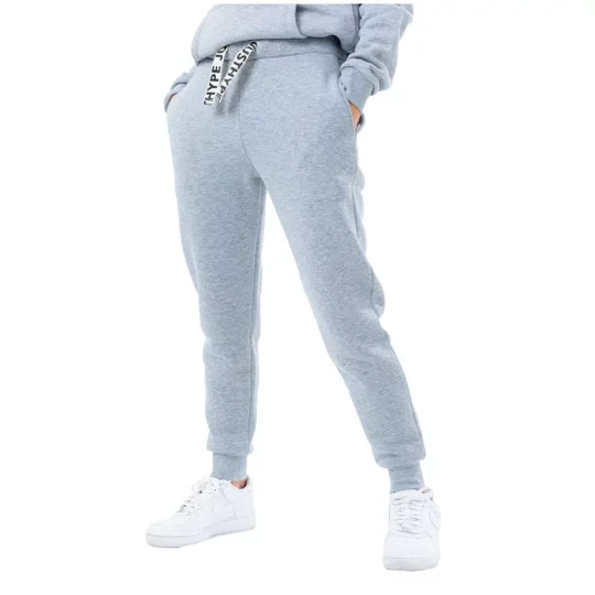 Zdjęcie produktu Justhype Drawstring Joggers TWLR-162, Damskie, Szare, spodnie, bawełna, rozmiar: 38