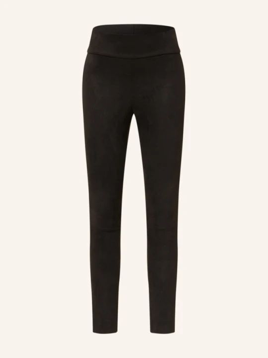 Zdjęcie produktu Juvia Legginsy Elena Z Imitacji Skóry schwarz CZARNY