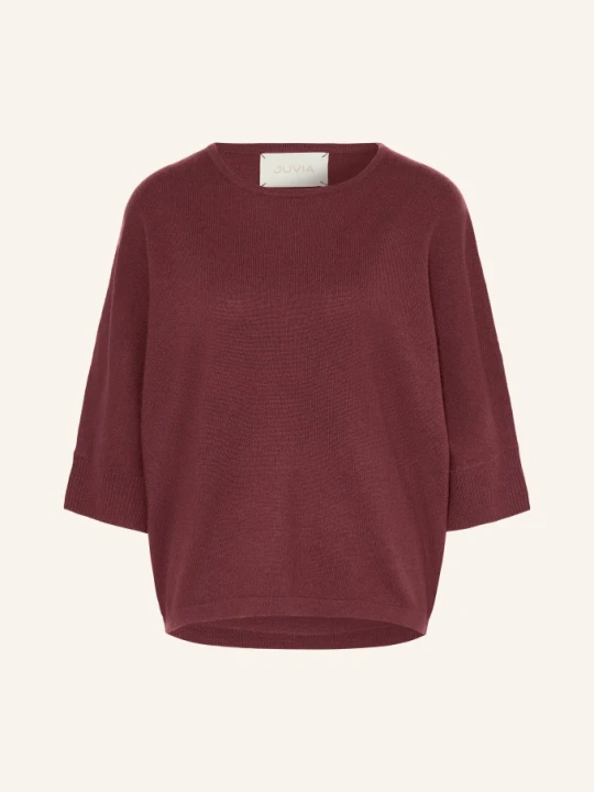 Zdjęcie produktu Juvia Sweter Blanca Z Rękawami 3/4 rot CIEMNOCZERWONY