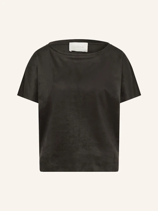 Zdjęcie produktu Juvia T-Shirt Fidelia Z Imitacji Skóry schwarz CZARNY