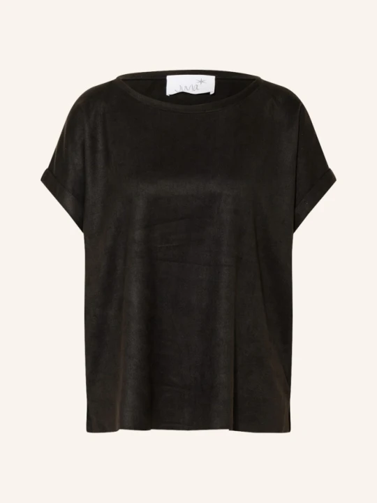Zdjęcie produktu Juvia T-Shirt Z Imitacji Skóry schwarz CZARNY