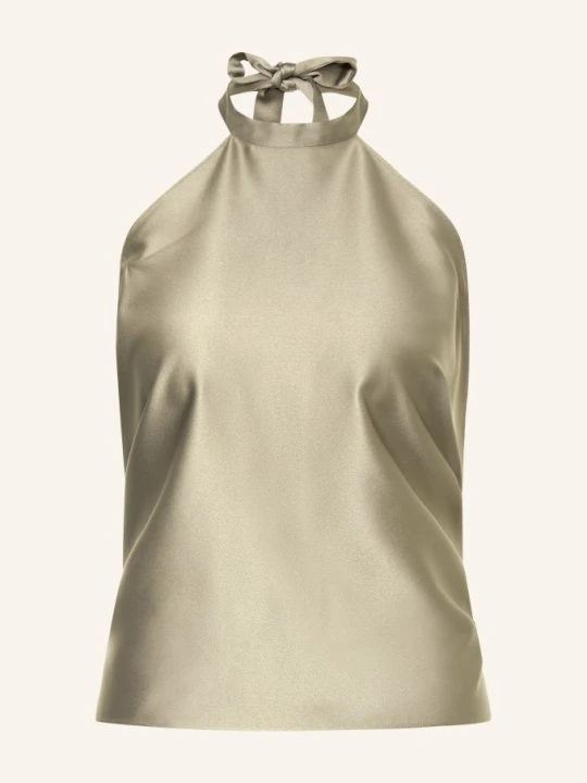 Zdjęcie produktu Juvia Top Z Wiązaniem Na Szyi Sissy Z Satyny gruen KHAKI