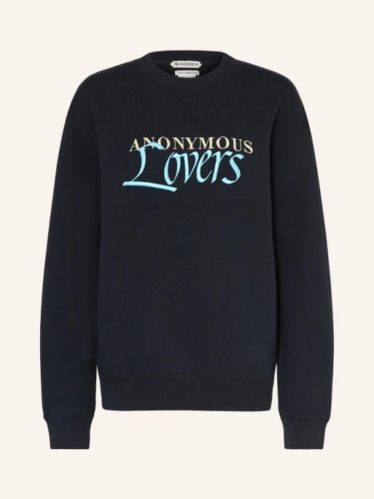 Zdjęcie produktu Jw Anderson Bluza Oversize Anonymous Lovers schwarz czarny