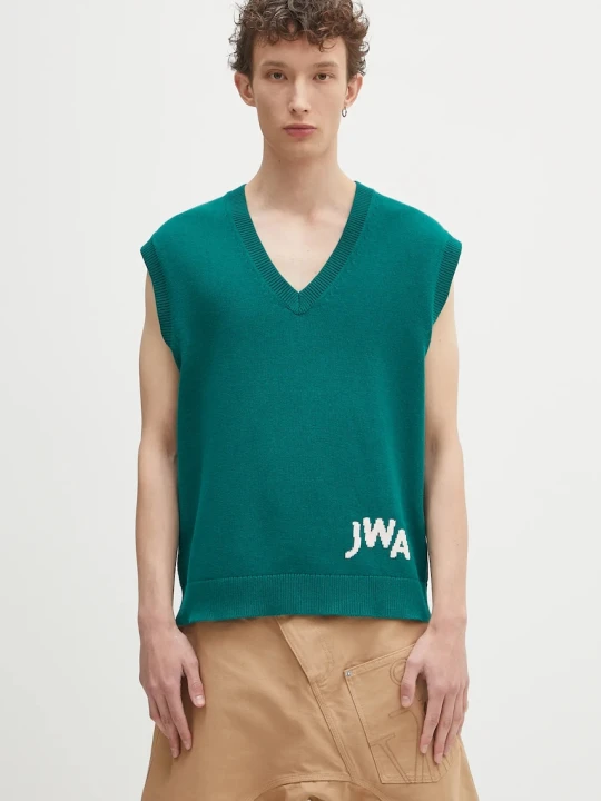 Zdjęcie produktu JW Anderson kamizelka z domieszką kaszmiru Jwa V Neck
